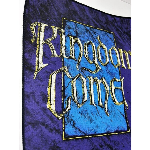 Vintage KINGDOM COME Back Patch 14" x 12" Sew On 80s 90s Metal, Rock, Christian - Picture 5 of 12